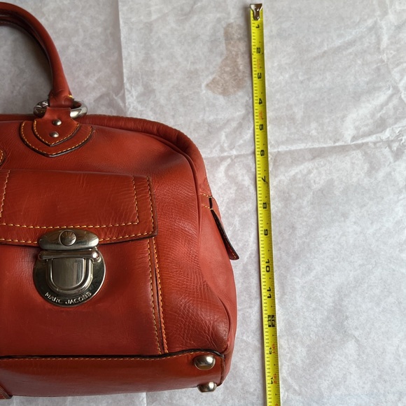 Vintage Marc Jacobs Venetia Leather Satchel - Red/ Orange - Picture 14 of 15